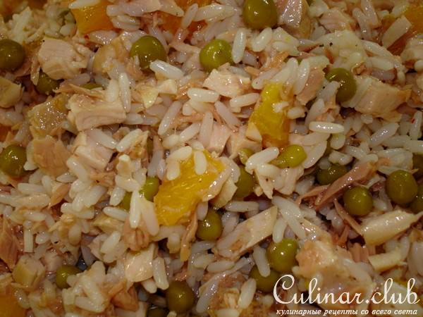 Салат по-итальянски из курицы с тунцом