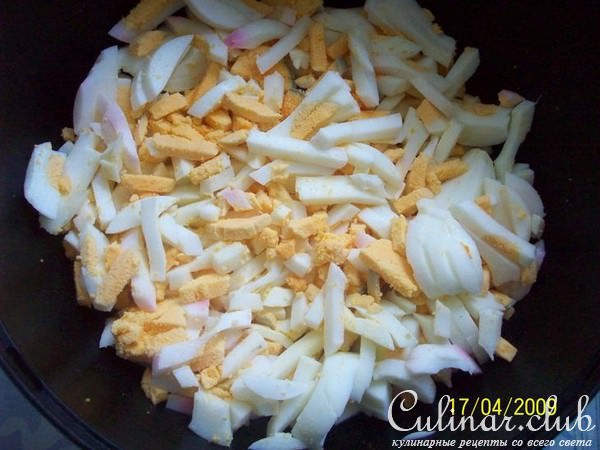 салат из куриных сердечек