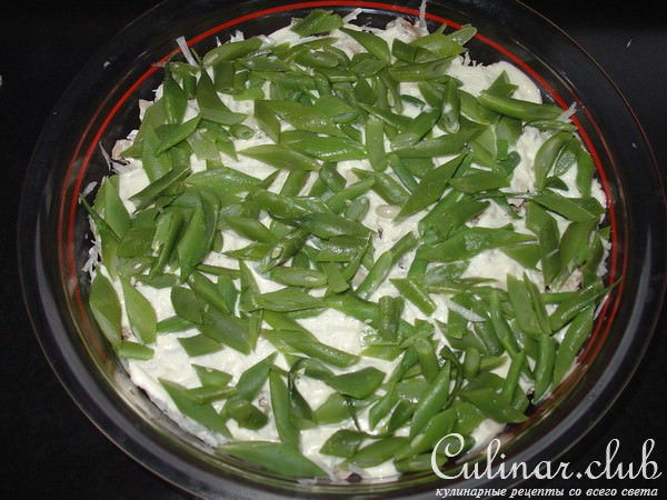 „Богатырь“ – Салат-закуска с Baby-Цуккини, мясом и со спаржевой фасолью.