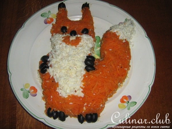 Салат"Белочка"