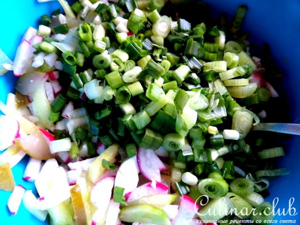 Салат из редиски с сыром