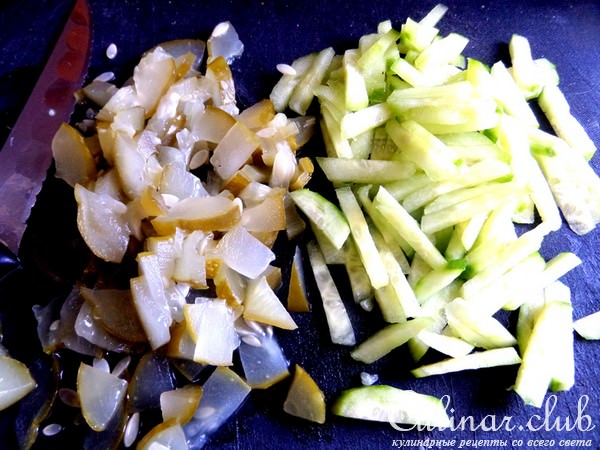 Салат из редиски с сыром
