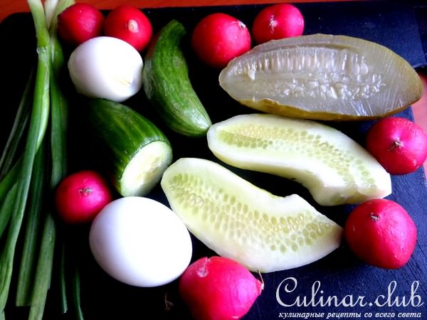 Салат из редиски с сыром