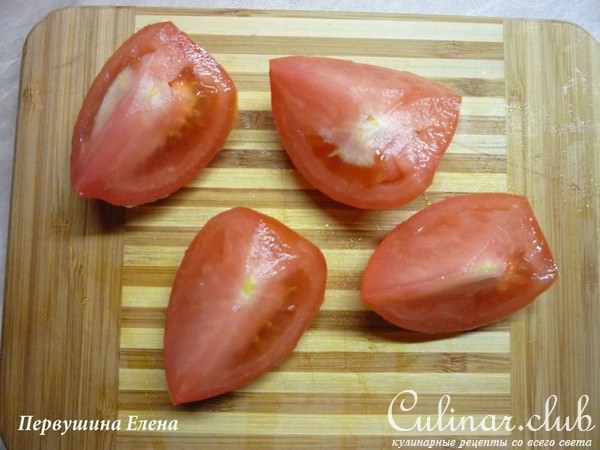 Салат овощной с форелью и оливками "Себе любимой"