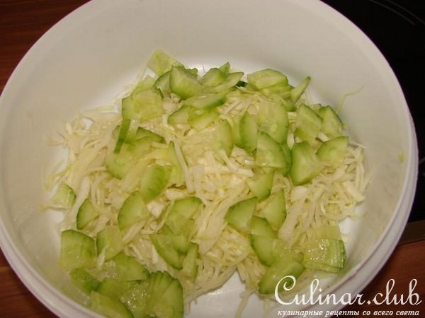 салат с капустой (вариант)