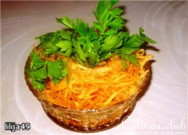 Салат из сырого картофеля