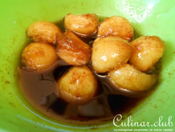 Салат с кабачком и индюшачьими сердечками