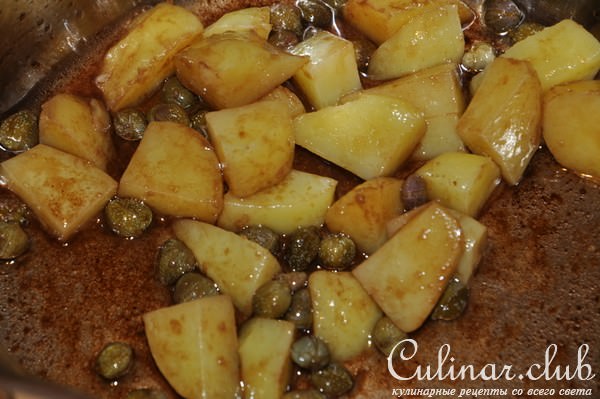 Овощной салат с картофелем и каперсами