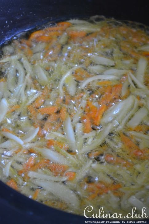 Салат из перловки и баклажанов