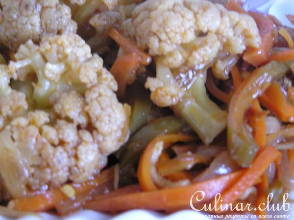 Цветная капуста-острая и вкусная. По- околокитайски.