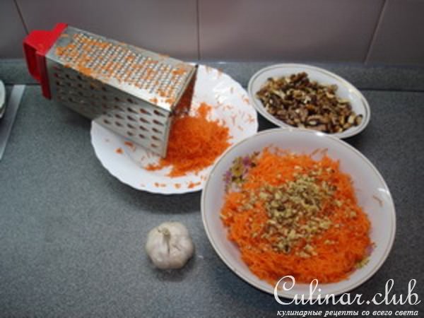 Салат из моркови "Горячее солнце" (Вариант)