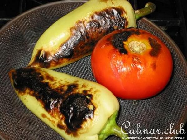 салат из печеных овощей (как на костре)