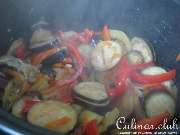 Теплый овощной салат с кускусом