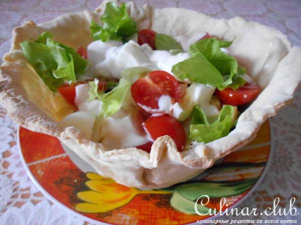 Салат "Хрустящая корзинка"