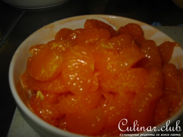 салат,,МАНДАРИНЫ С ЯЙЦАМИ