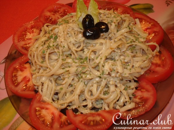 лапша с ореховым соусом/версия/