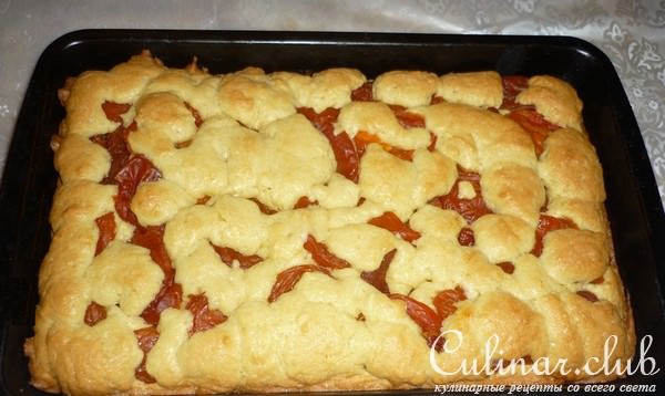 Пирог с курагой