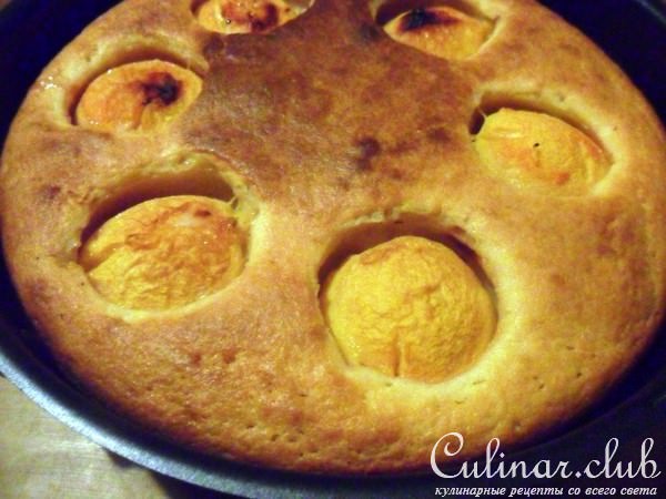 Манник с персиками "Солнечный круг"