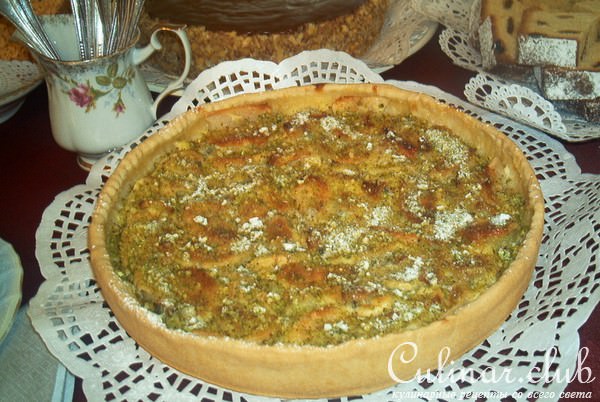 Тарт фруктовый с киви и яблоком