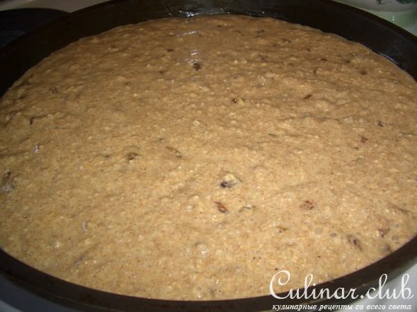 Овсяно-ржаная коврижка с изюмом