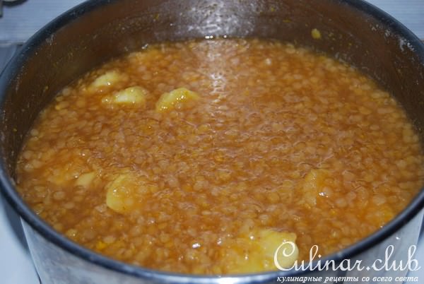 Тарт с джемом из чечевицы