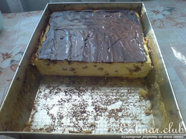 Творожный пирог с изюмом