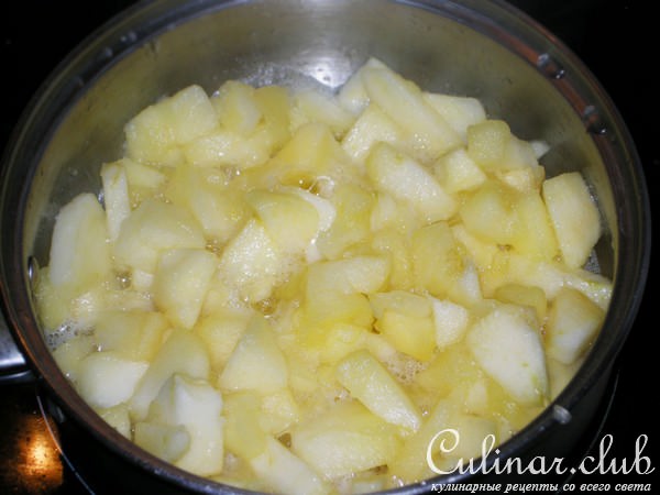Геркулесовый пирог с яблоками и черносливом.