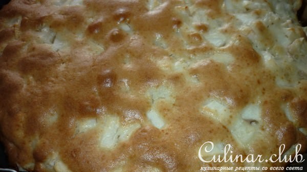 Яблочно-сливовый пирог (быстро и вкусно)