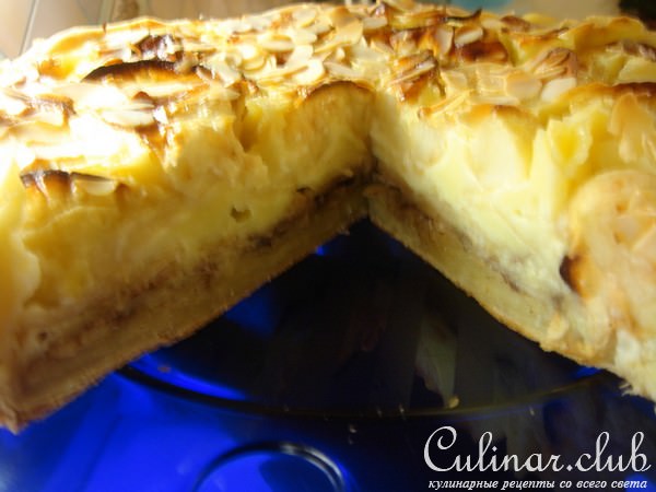 Почти эльзасский пирог с яблоками (очень быстрый и вкусный!)