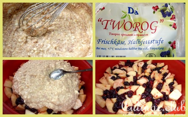 ПИРОГ фруктовый с творожной ноткой