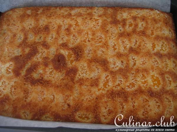 мандариновый пирог с кокосовой стружкой