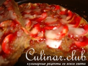Яблочно-ореховый пирог с морковной стружкой