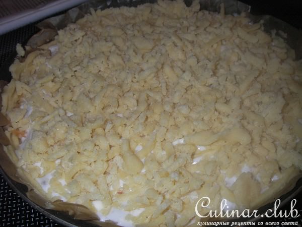 Песочный пирог с яблоками и лаймом