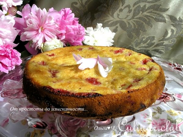 Быстрый клубничный пирог