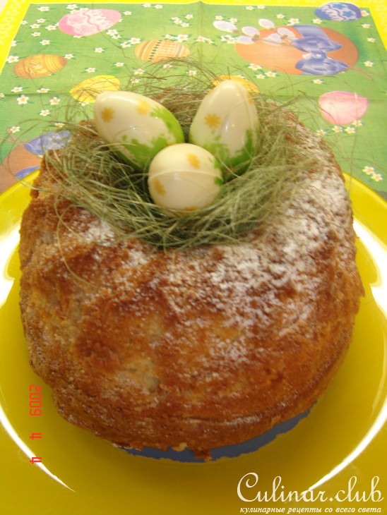 Пирог с яичным ликером (очень нежный)