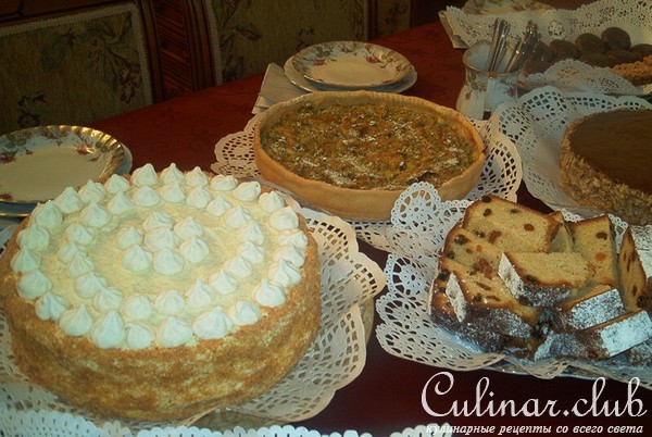 Тарт фруктовый с киви и яблоком