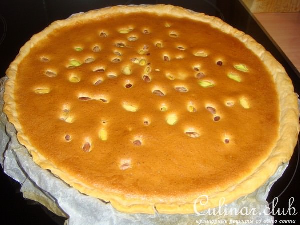 пряный апельсиновый пирог с фисташками