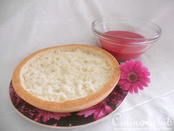 Открытый пирог с клюквой