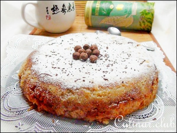 Варшавский яблочный пирог в мультиварке (Насыпной пирог). Тест-драйв.