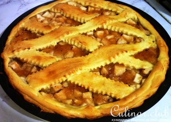 Домашний пирог с яблоками (вкусно и быстро)