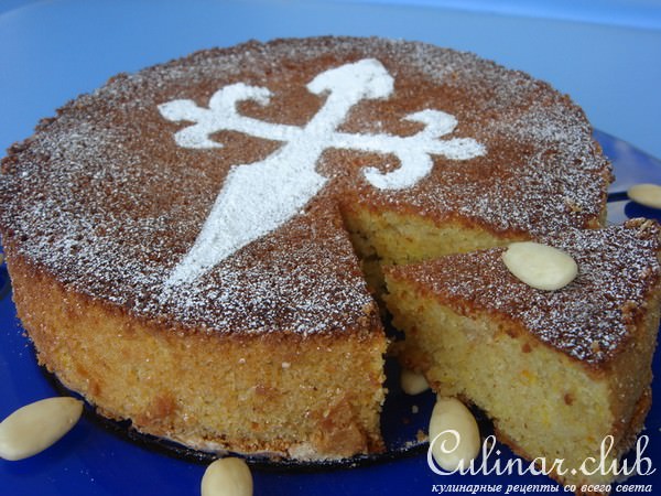 Галисийский пирог или Tarta de Santiago - как и обещала, без муки, разрыхлителей и т.д. (дуэль) :)