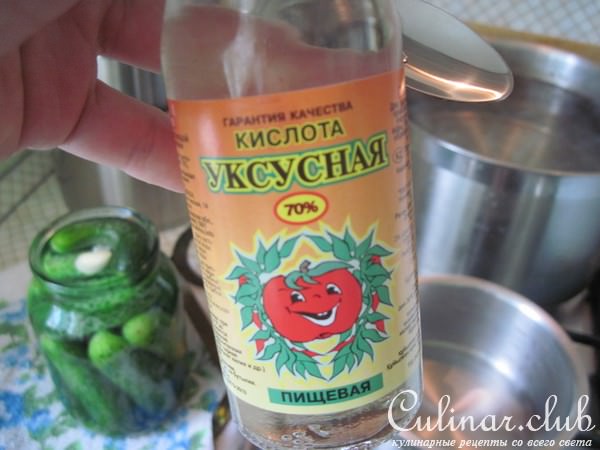 Способ стерилизации при консервировании ( в данном случае огурцов)