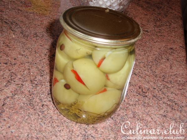 Зеленые помидоры маринованные