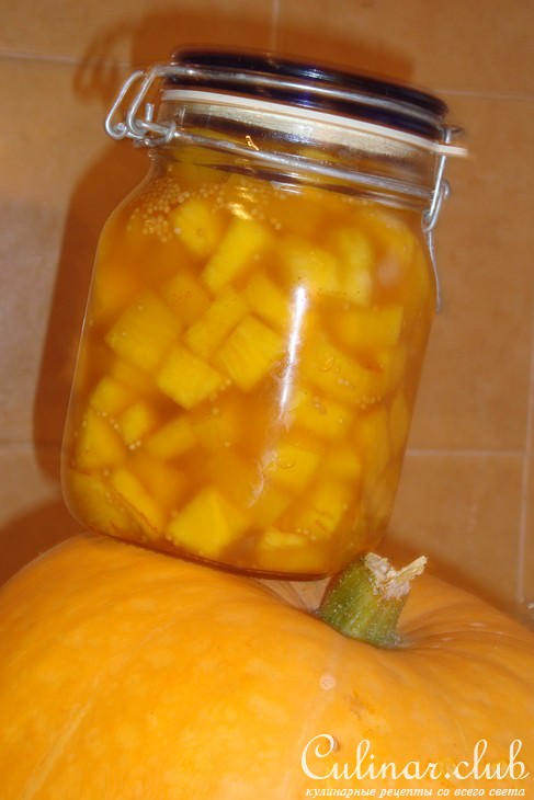 Маринованная тыква с горчиченками