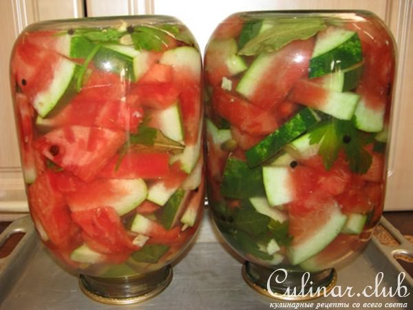 Маринованный арбуз.