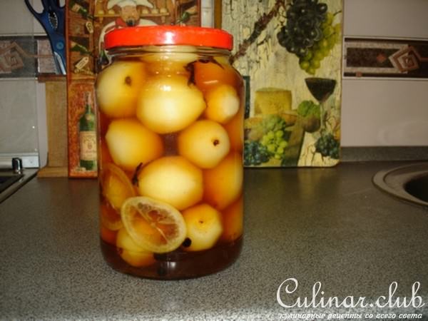"Пряные маринованные груши"
