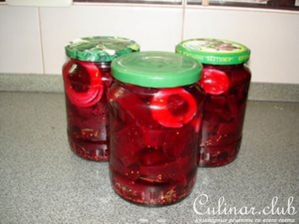Маринованная свекла в прок