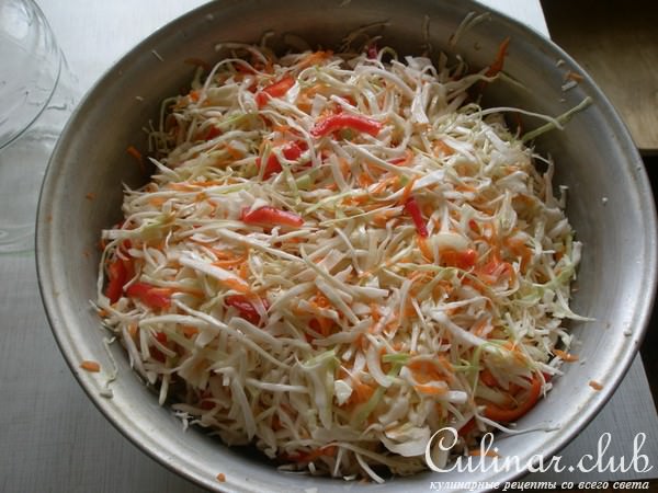 Капустный салат на зиму