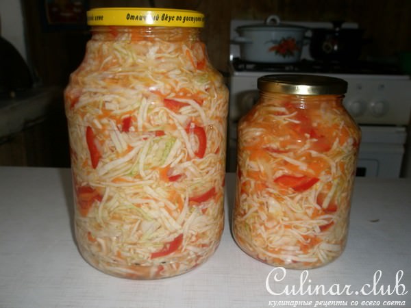 Капустный салат на зиму