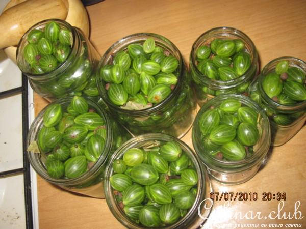 Маринованный крыжовник
